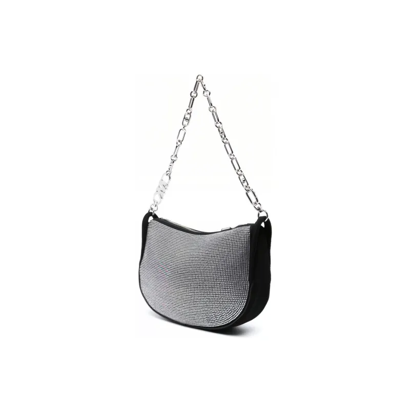 MICHAEL KORS Calfskin One Shoulder Handbags Small Size Women's Silver-1
