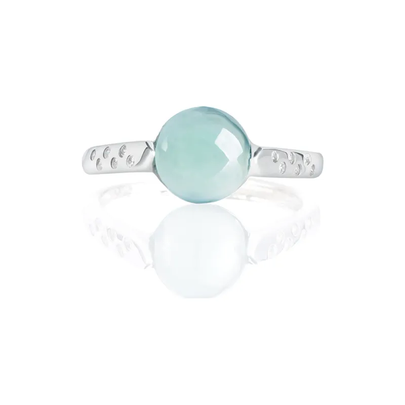 Emerald Ice Glutinous Jadeite Rings Women's-3