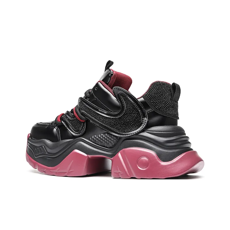 ORD Low Top Chunky Sneakers Unisex Black-2