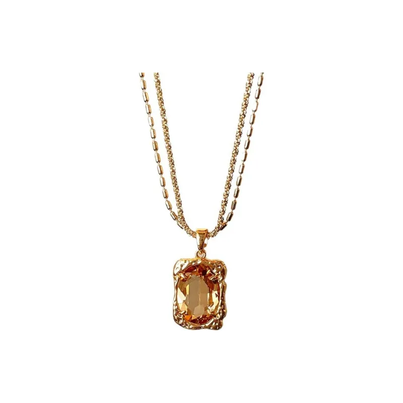 NATURALLYJOJO Zircon Necklaces Women's Gold-0