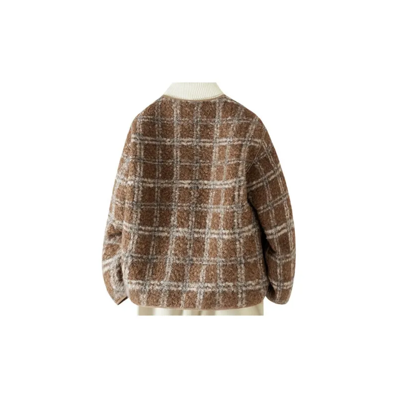 IHIMI Jackets & Coats Women's Multicolor Plaid-1