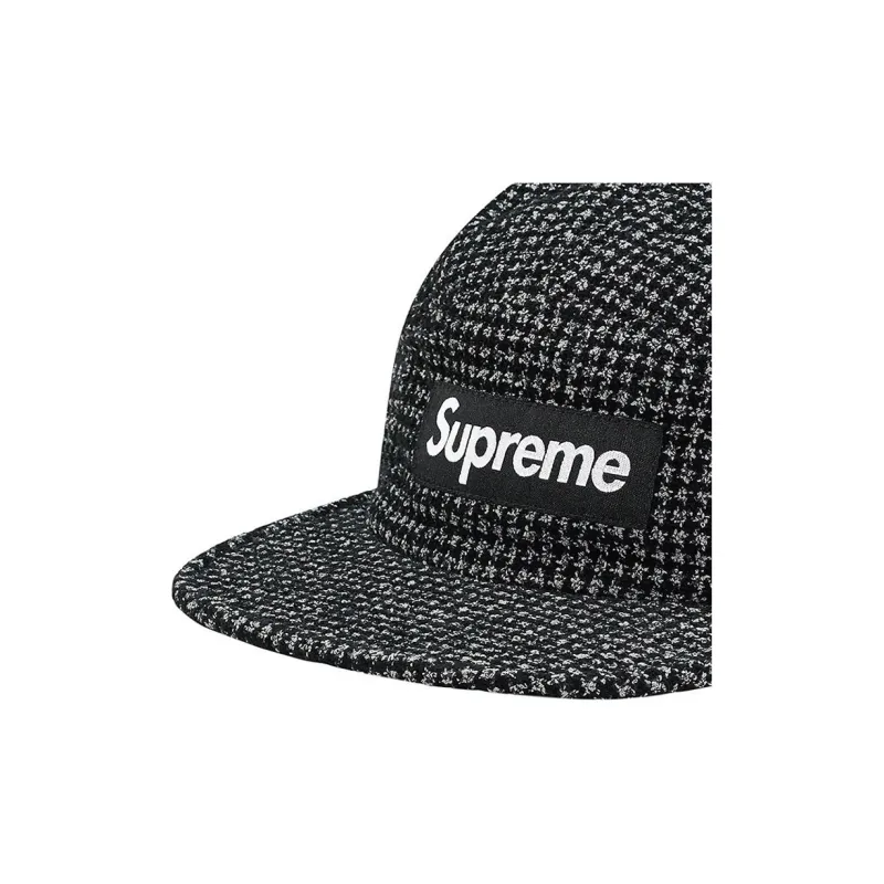 Supreme Boucl Houndstooth Camp Cap-1