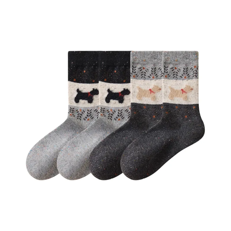Temooues Mid Calf Socks Women's Combo Set-15