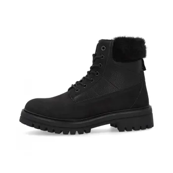 ENRICO COVERI Thermal Height Increasing Slip Resistant Short Outdoor Boots Men's Black