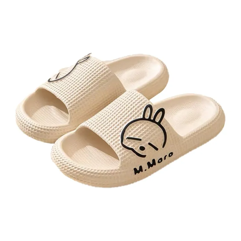 MashiMaro Home Slip Resistant Slippers Shrimp Pink/Light Green/Ecru/Purple/Dark Blue/Beige Gray/Black/Coffee-2