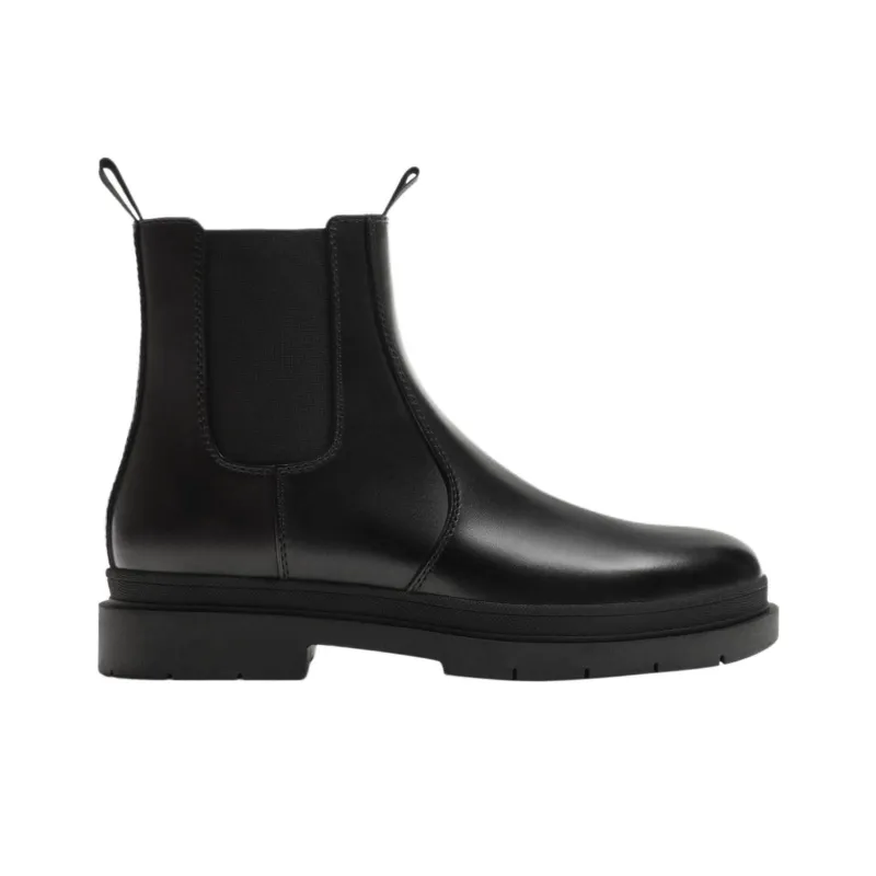 ZARA Short Chelsea Boots Men's Black-1