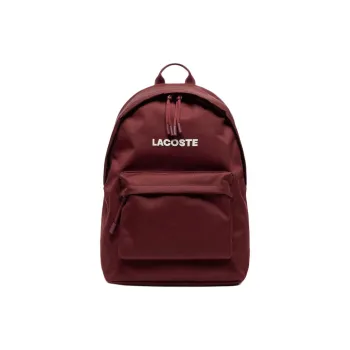 LACOSTE Polyester Backpack Men's Burgundy