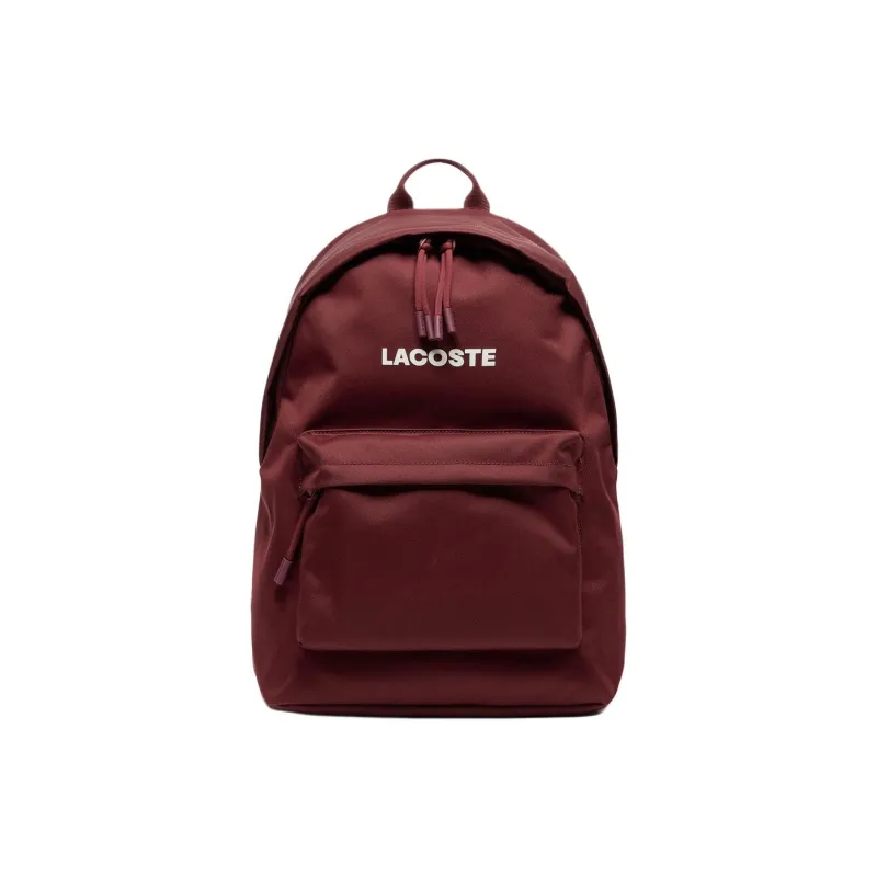 LACOSTE Polyester Backpack Men's Burgundy-0