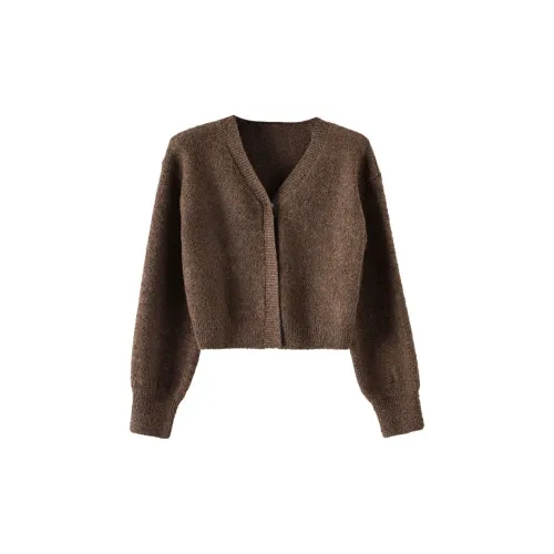 Late White Knitwear Women's Coffee