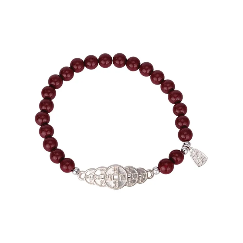 ZUIWENGLANGYASHANWENCHUANG Cinnabar Bracelets Unisex-0