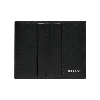 BALLY MYTHOS Recycled Cow Leather Wallet Men's Black