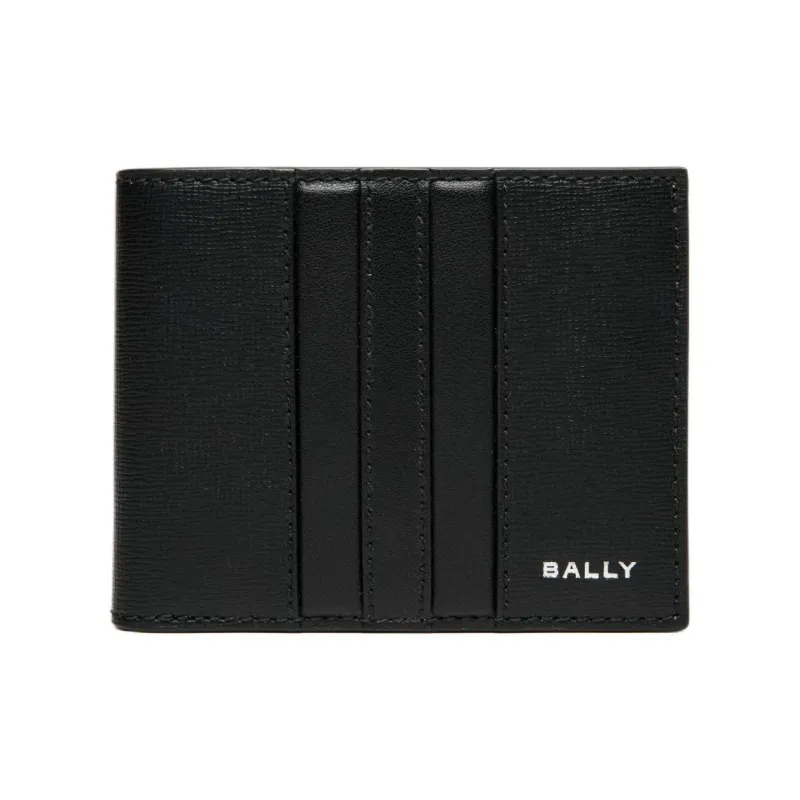 BALLY MYTHOS Recycled Cow Leather Wallet Men's Black-0