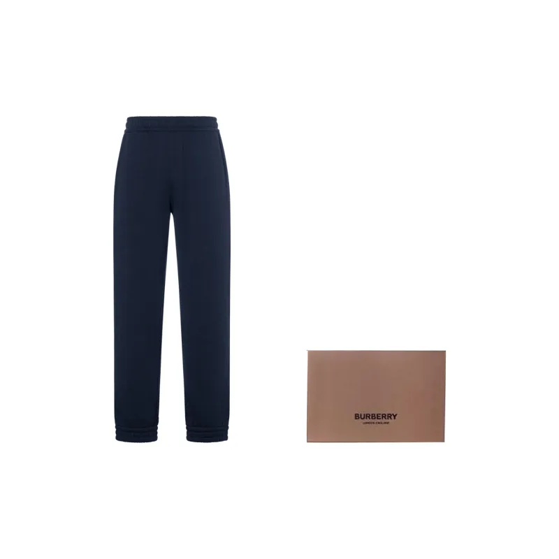 Burberry FW22 Knitted Sports Pants Men's Marine Blue-8