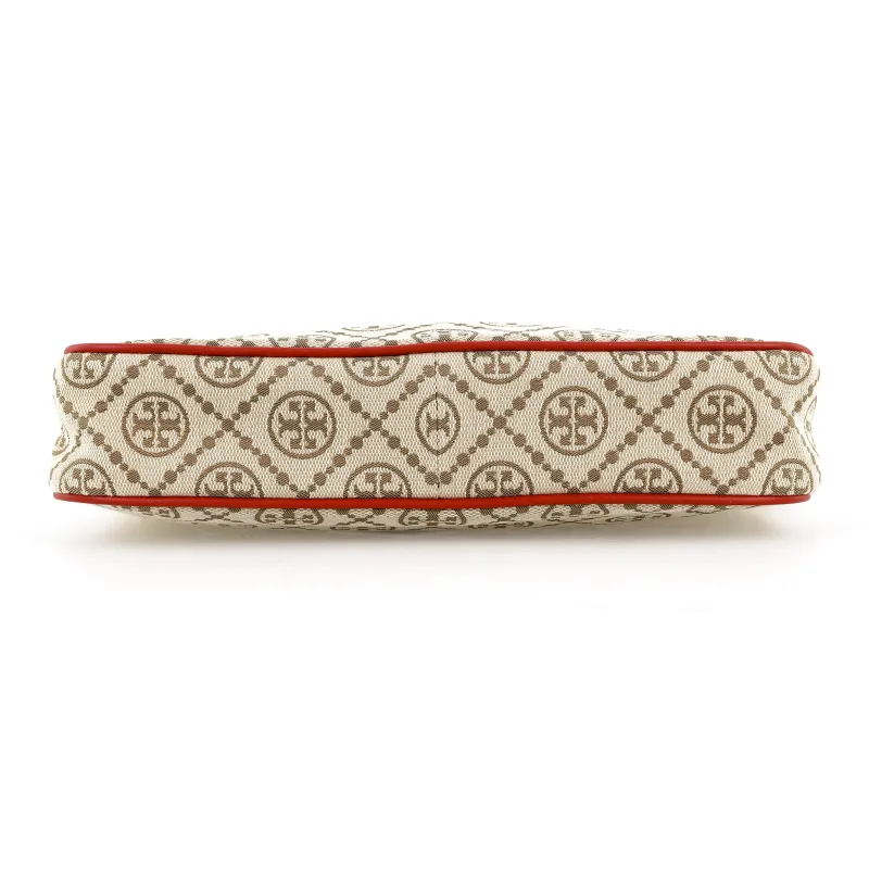 TORY BURCH Fabric Shoulder Bag Women's Hazelnut Brown Red-3