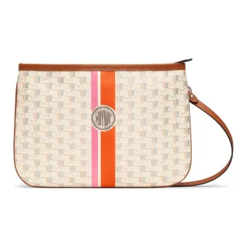 Moynat Canvas 1920 Canvas Clutch Small Size Women's Brown/Beige