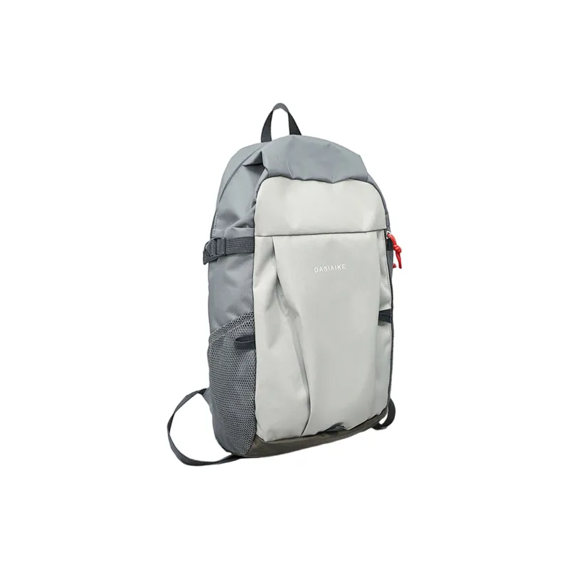 TAKI Abrasion Resistant Oxford Backpack Unisex Black/White/Orange/Blue-5