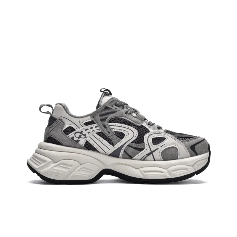 MISTERY Breathable Lightweight Low-Top Chunky Sneakers Women's-1