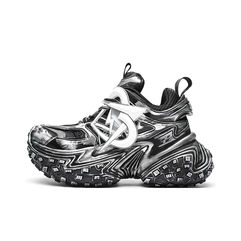 MVA Impact Resistant Wear Resistant Lightweight Breathable Slip Resistant Low Top Chunky Sneakers Unisex-0