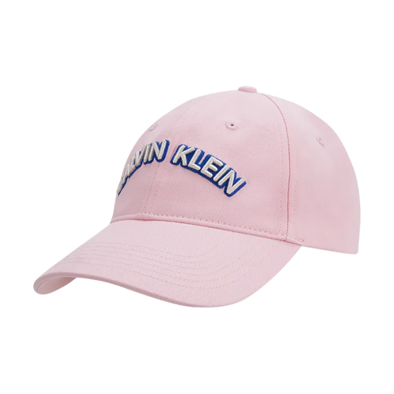 CALVIN KLEIN Cotton Baseball Caps Unisex Peach Pink-1