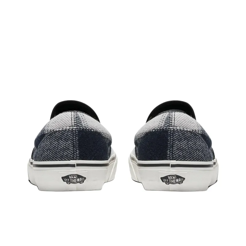Slip On Classic Vans 'Brushed Plaid Black White'-2