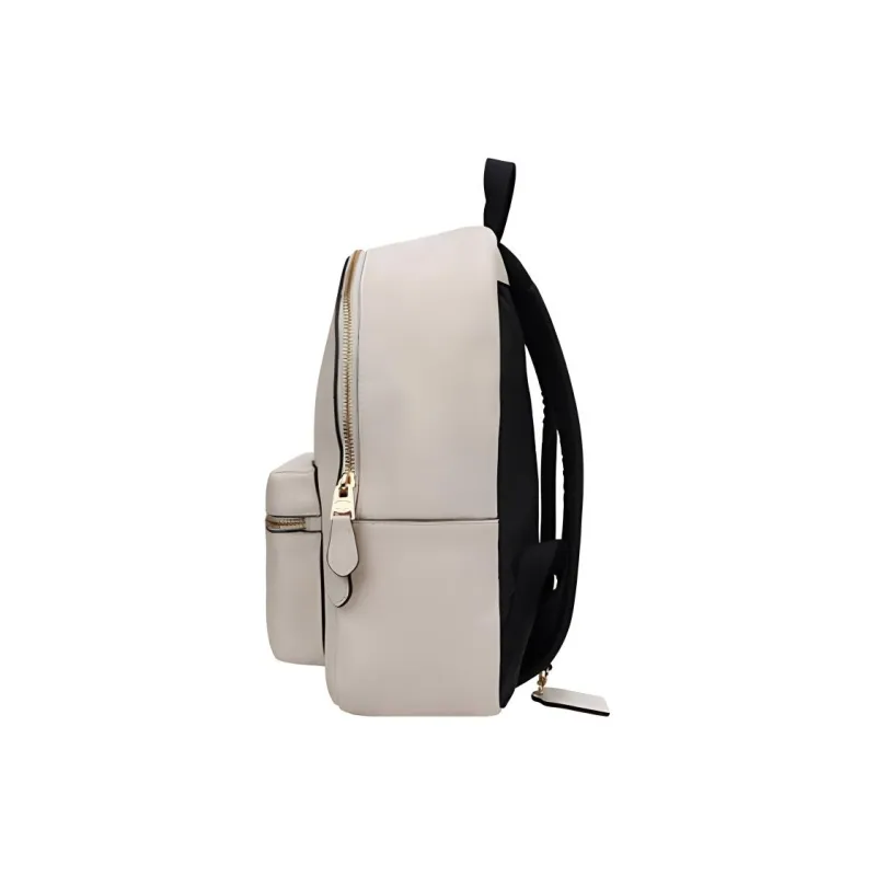 COACH Charlie Leather Backpack Medium Size Women's White-2