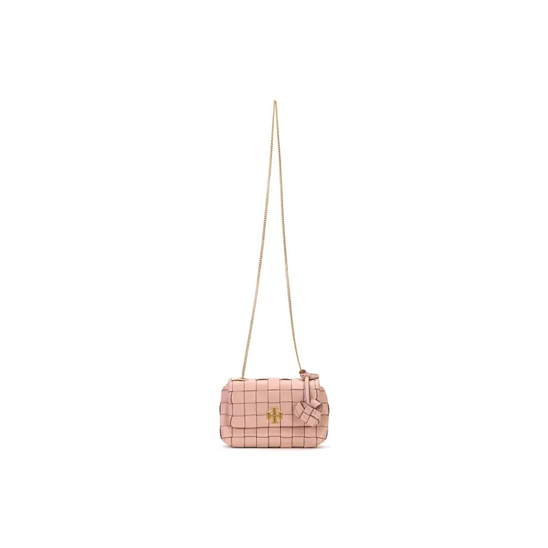 TORY BURCH Kira Leather Shoulder Bag, Crossbody Bag Women's Pink-0