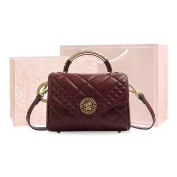 MISS GAIL Synthetic Leather Handbag Shoulder Bag Crossbody Bag Regular Women's Red