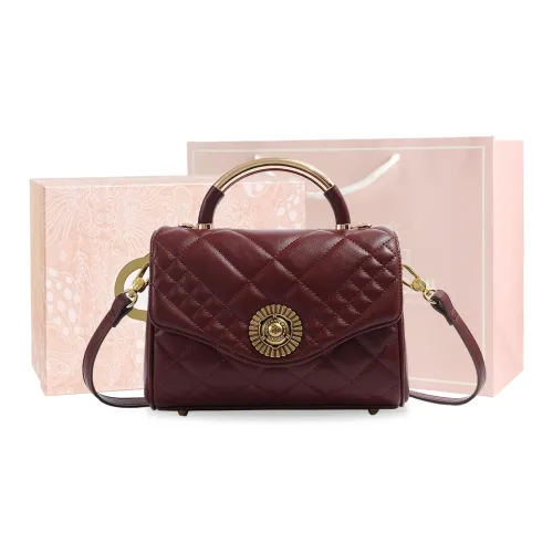 MISS GAIL Synthetic Leather Handbag Shoulder Bag Crossbody Bag Regular Women's Red