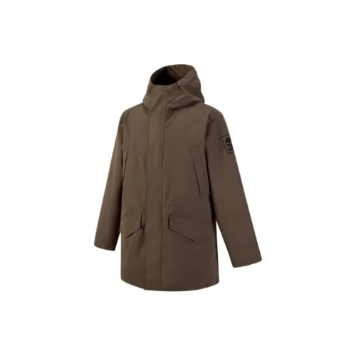 Timberland Water-Resistant Windbreaker Jacket Men's Brown