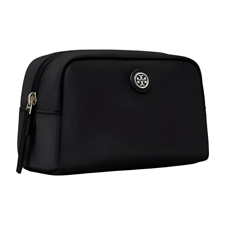 TORY BURCH Recycled Nylon Makeup Bag Women's Black-1