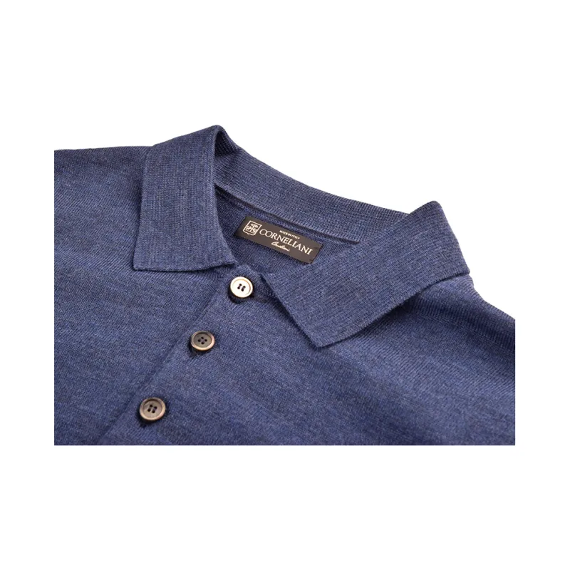 CORNELIANI Polo Shirt Men's Blue-2