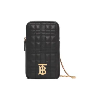 Burberry Lola Lola Bag Lambskin Cell Phone Pouch Shoulder Bag Crossbody Bag Mini Women's Black