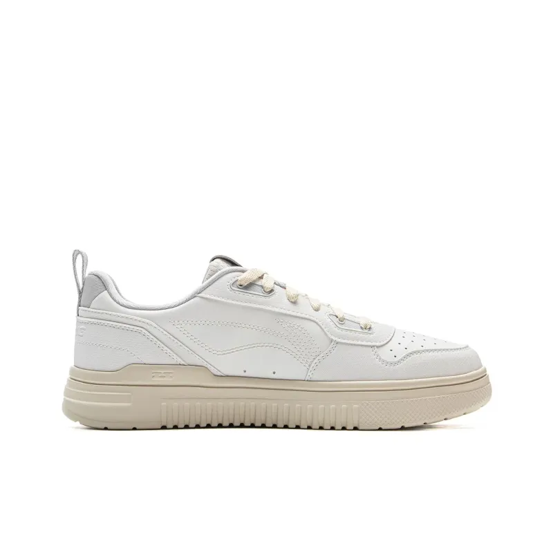 LiNing Cyan Cloud Cushioned Anti-Slip Wear-Resistant Lightweight Breathable Low-Top Casual Shoes Men's White Blue-1