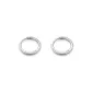 Inside Diameter 8mm Titanium Steel Hoop Earrings, 1 Pair Eh-3535.ebB
