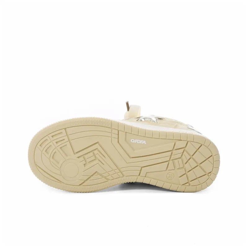 OAOQ Cushioning, Abrasion Resistant, Lightweight, And Breathable Low Top Skateboard Shoes Women's-5