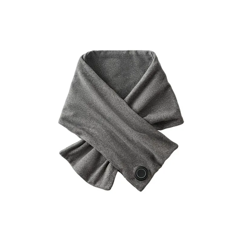 MUJI Polyester Elastane Scarves Unisex Gray-0