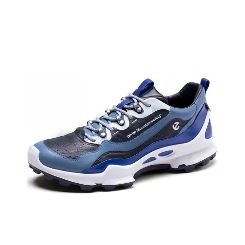 White Mountaineering x Ecco Biom C Trail Anti Slip Wear Resistant Low Top Running Shoes Men's Blue Black