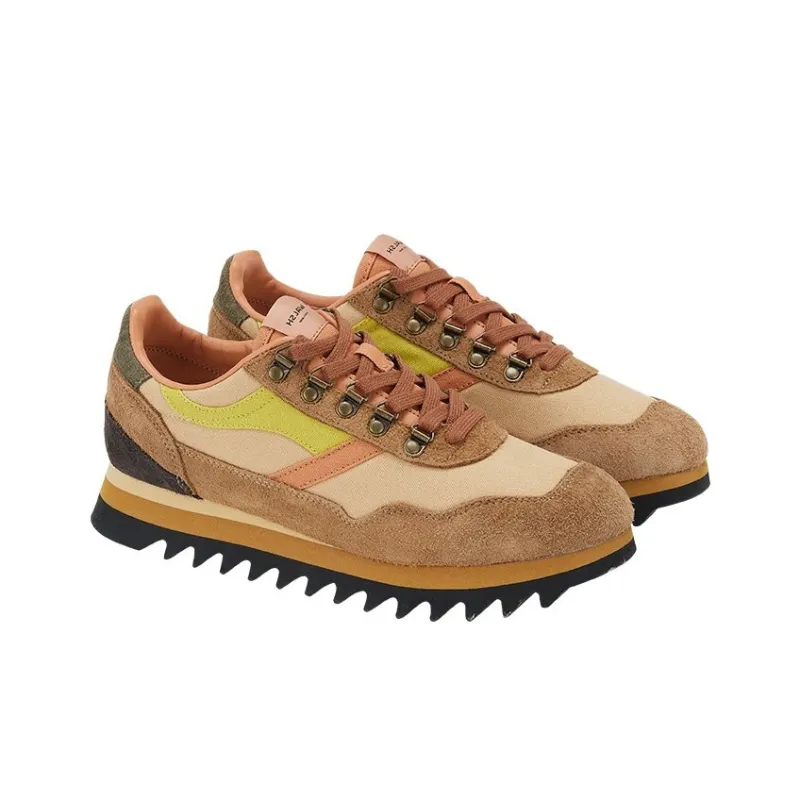 Norman Walsh ENS Series Wear Resistant Low Top Casual Shoes Unisex Beige Brown-3