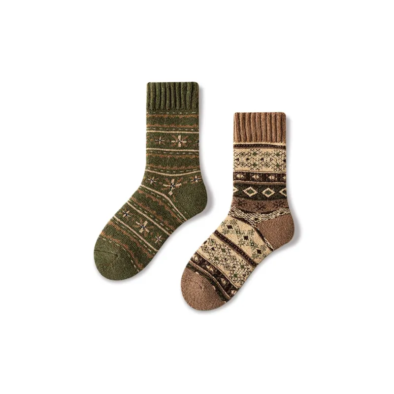 JIAZINI Mid Calf Socks Women's Combo Set-11