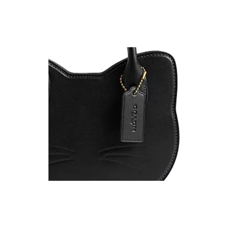 COACH Legacy Glove Tanned Leather Shoulder Bag, Crossbody Bag, Handbag Small Size Women's Black-4