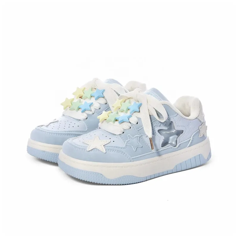 OAOQ Cushioning, Abrasion Resistant, Lightweight, And Breathable Low Top Skateboard Shoes Women's-1