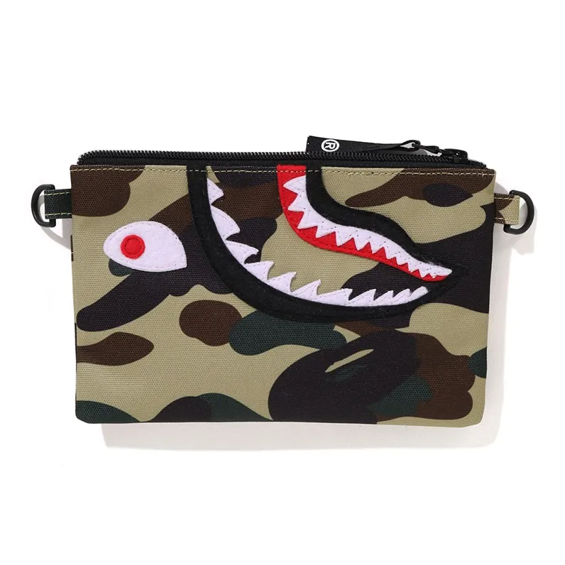 A BATHING APE Polyester Crossbody Bag Kids' Green/Yellow-4