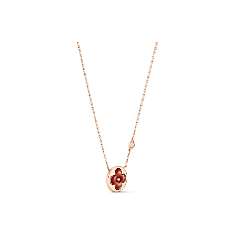 LOUIS VUITTON 18K Gold Necklaces Unisex Gold-1
