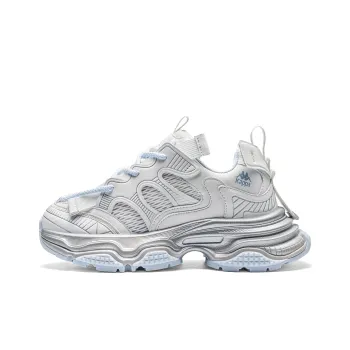 Kappa Like The Wind Anti Slip Wear Resistant Low Top Chunky Sneakers Women's Gray