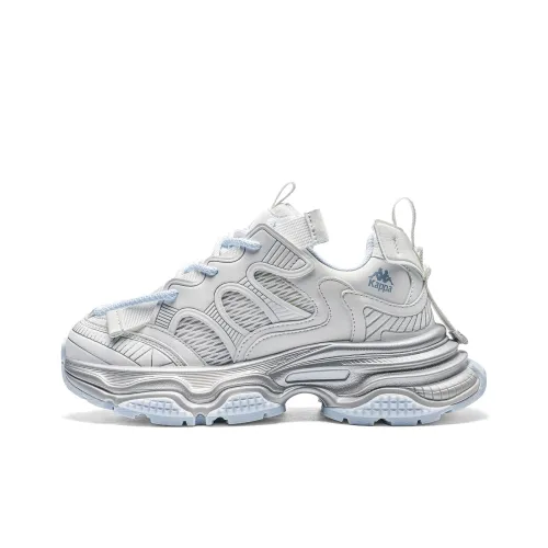 Kappa Like The Wind Anti Slip Wear Resistant Low Top Chunky Sneakers Women's Gray