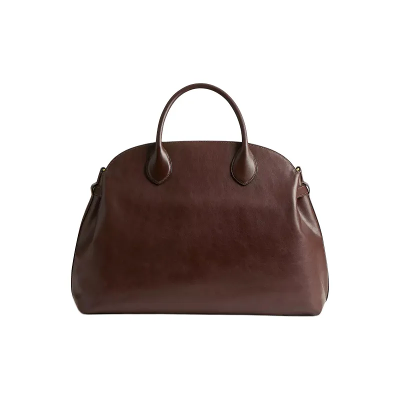 COACH Empire Natural Grain Leather Shoulder Bag, Crossbody Bag, Handbag Large Size Women's Brass With Maple-2