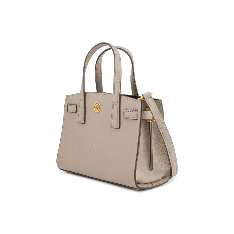 TORY BURCH Walker Cow Leather Crossbody Handbag Mini Women's Gray-1