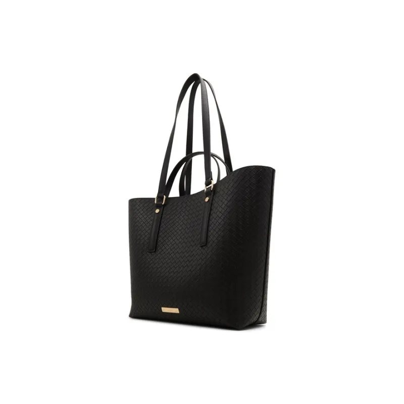 ALDO Artificial Leather Tote Bag, Shoulder Bag Tubas Women's Black/Mixed Color-1