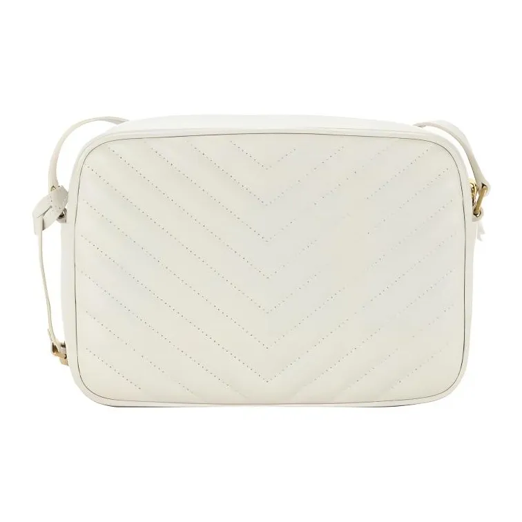 SAINT LAURENT LOU Quilting Leather Camera Bag Shoulder Bag Crossbody Bag Women's White-2