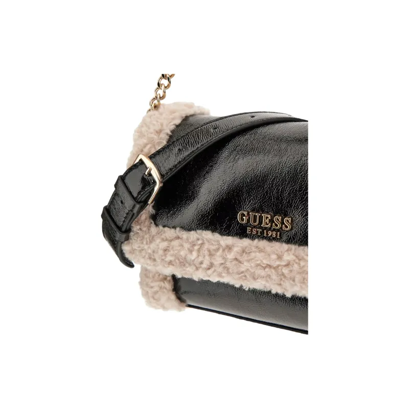 GUESS Polyurethane Crossbody Bag Shoulder Bag Women's Black-3